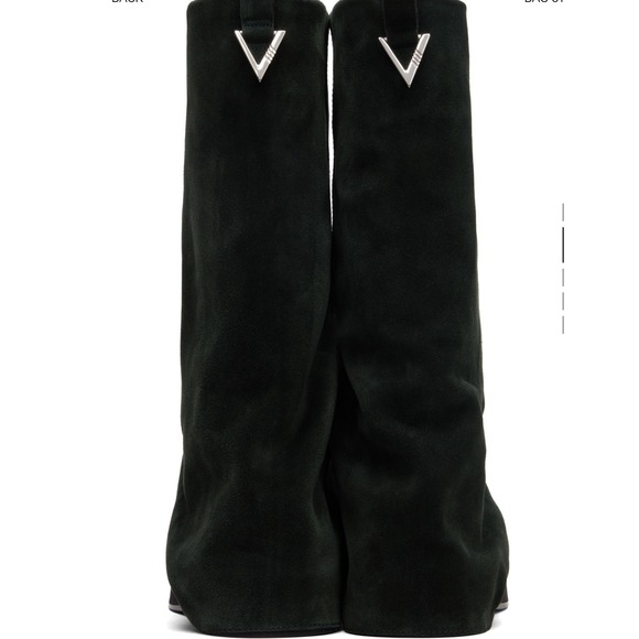 The Attico Robin Green Fade Suede Slouchy Combat Boots 39 new in box - Picture 11 of 13